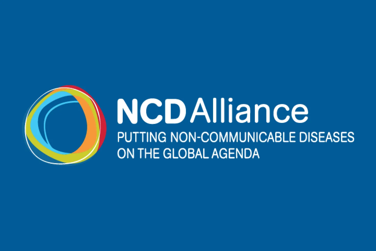 NCD Alliance logo on blue background