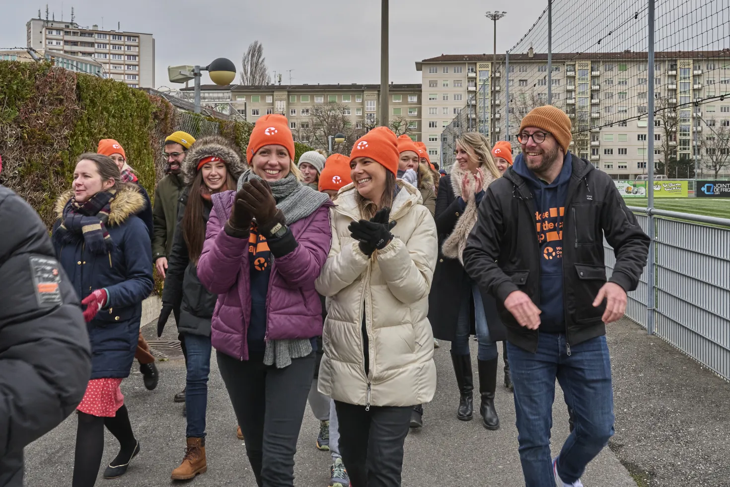 UICC Staff do a 5k walk together to mark World Cancer Day 2023