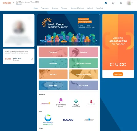 WCSL2023 Swapcard platform screenshot