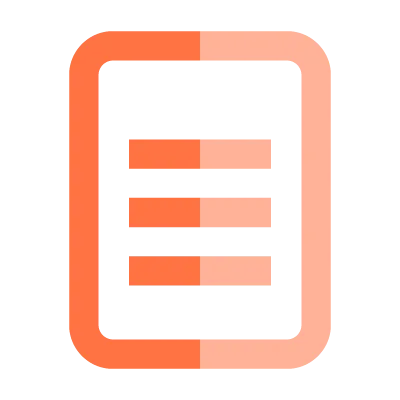 Orange document icon