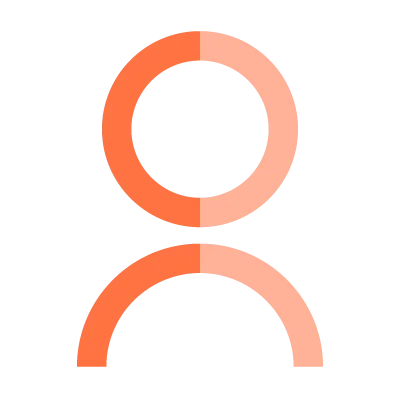 Orange person icon