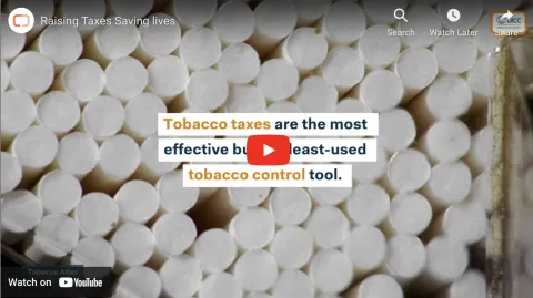 Tobacco control video on raising taxes
