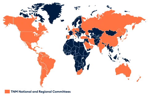 TNM National and regional committees map