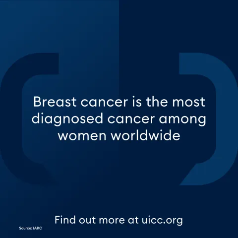 Breast cancer awareness social media card